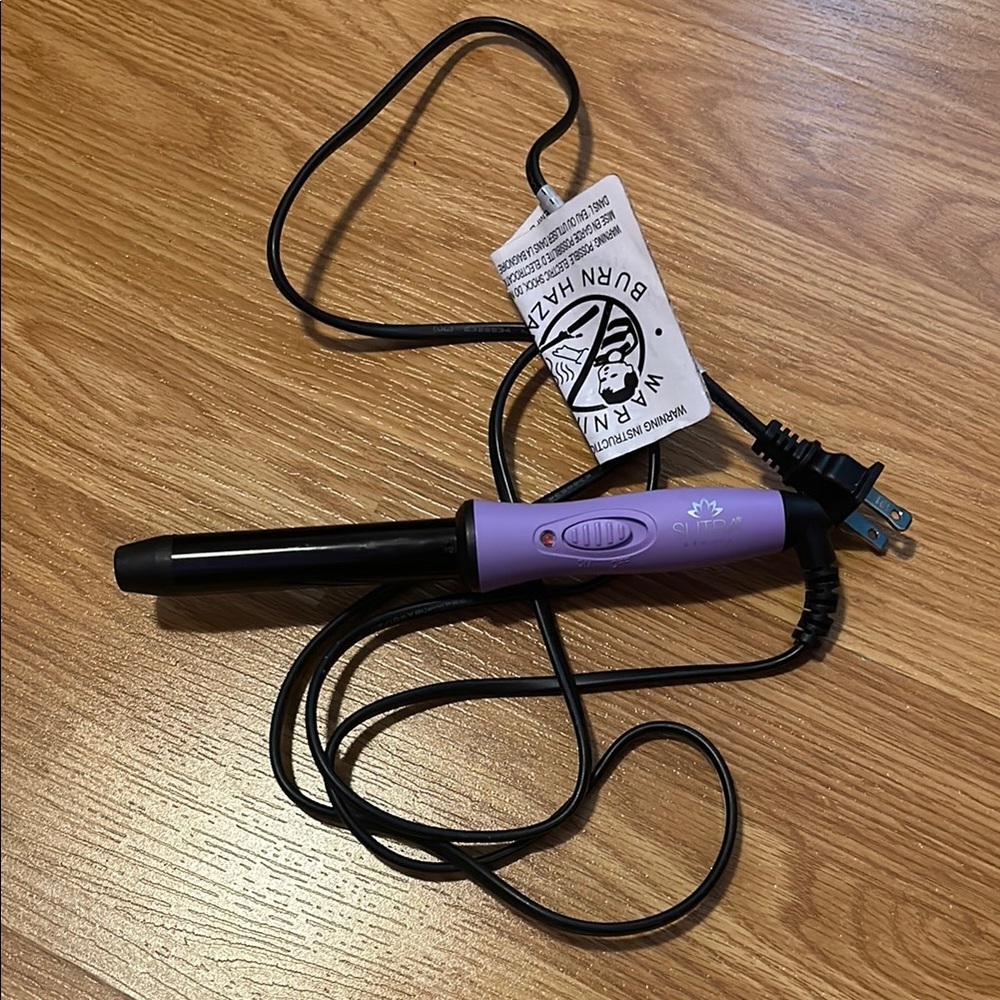 Purple Hair Curling Wand